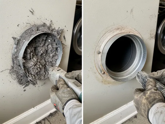 Professional clogged vent cleaning by Grafton Dryer Vent Cleaning in Grafton