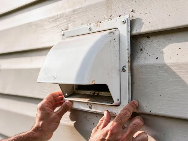 Grafton Dryer Vent Cleaning technician delivering thorough residential dryer vent cleaning service in Grafton